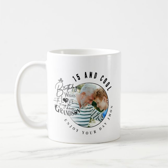 Minimalistiska moderna födelsedagspresenter till s kaffemugg (Vänster)