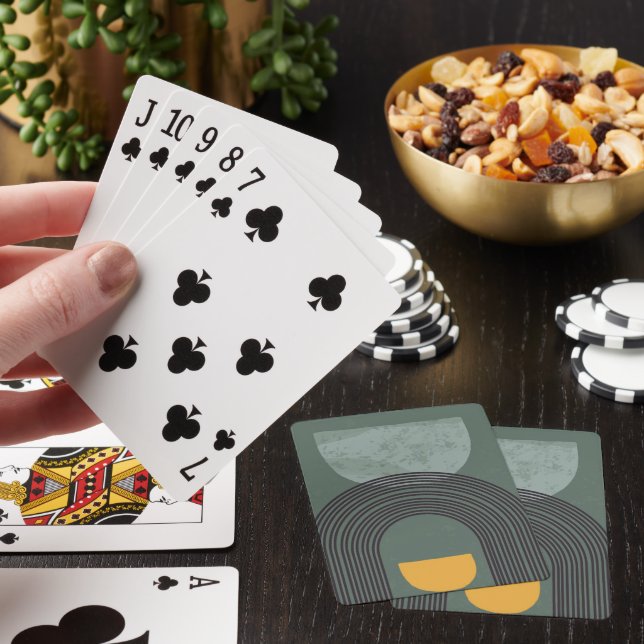 Minimalistiska Moderna Kort Casinokort (På plats)