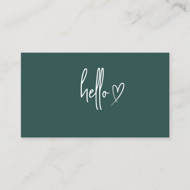 Minimalistiska moderna visitkort, Boho minimalisti Visitkort (Framsida)