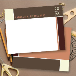 Minimalistiska mondrianska moderna Färg-block Stud Tack Kort