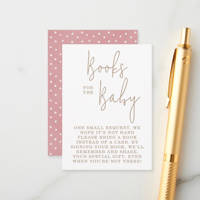 Minimalistiska nallebjörnsböcker för baby baby sho tilläggskort (Fram/Back In Situ)