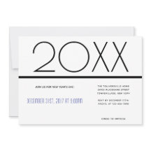 Minimalistiska nya år Firande| Inbjudan
