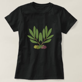 Minimalistiska oliver och Grenar. T Shirt
