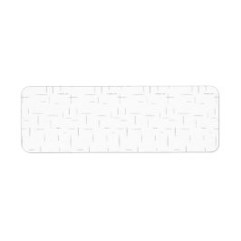 Minimalistiska personliga adressetiketter returadress etikett