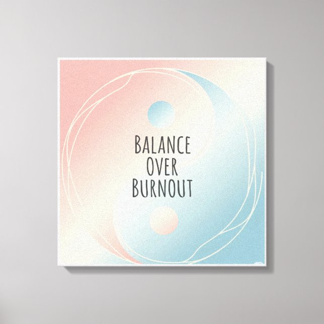 Minimalistiska positiva citattecken canvastryck (Framsida)