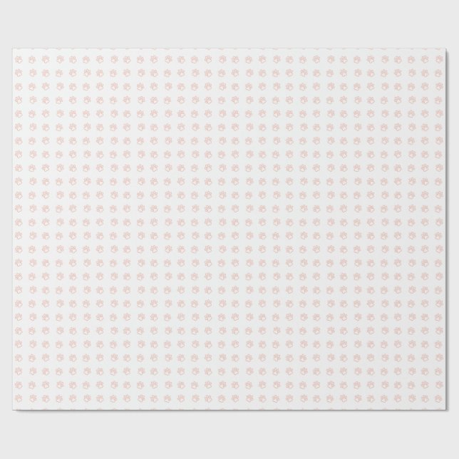 Minimalistiska Rosa Tassavtryck Presentationspappe Presentpapper (Platt)