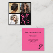 Minimalistiska saxar Rosa Svart Foto Hårfrisering