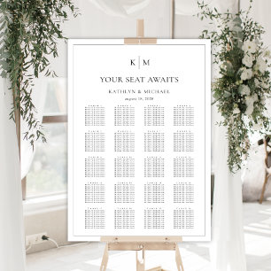 Minimalistiska sittkartor Gräns 20 Bord Poster