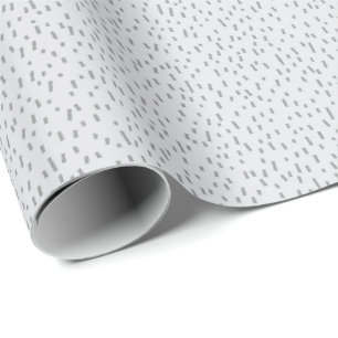 Minimalistiska spridda grå streck presentpapper
