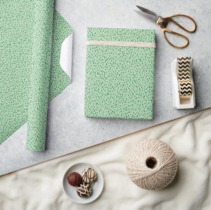 Minimalistiska spridda gröna streck presentpapper