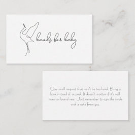 Minimalistiska storkbarnvaskböcker för bebis tilläggskort