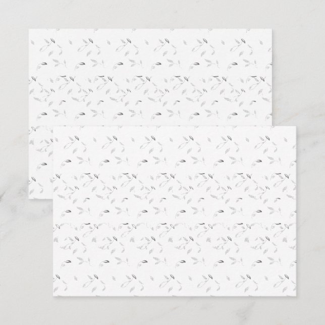Minimalistiska Tacksamhetskort Elegant Bröllop Tack Kort (Fram/baksida)