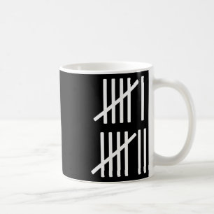 Minimalistiska Tally Märken Räkning 67 Meme Slang  Kaffemugg