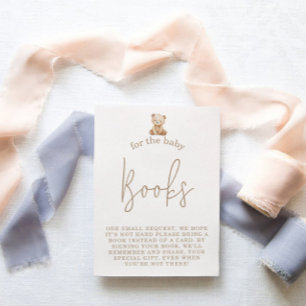 Minimalistiska Teddybjörn Böcker Önskar Babykalas Tilläggskort