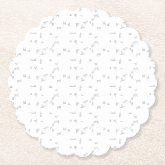 Minimalistiska Terrazzo Moderna Pappersunderlägg Underlägg Papper (Framsida)