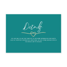 Minimalistiska turkosa bröllopsdetaljer