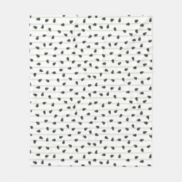 Minimalistiska Vattenmelonfrön och Ränder Sommar W Fleecefilt