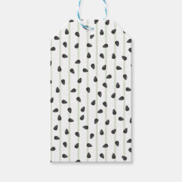 Minimalistiska Vattenmelonfrön och Ränder Sommar W Presentetikett