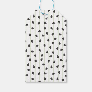 Minimalistiska Vattenmelonfrön och Ränder Sommar W Presentetikett