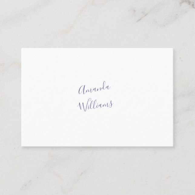 Minimalistiska visitkort (Framsida)