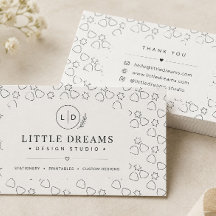 Minimalistiska Visitkort för Boutique-Verksamheter