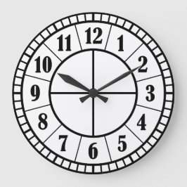 Minimalistiskt 10,75-tums rund akrylväggslås stor klocka