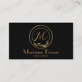 Minimalistiskt Abstrakt Modern Black Affärskort Visitkort