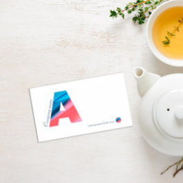 Minimalistiskt Affärskort av monogramtypografi Visitkort
