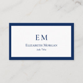 Minimalistiskt Affärskort för lyxmoderna monogram Visitkort