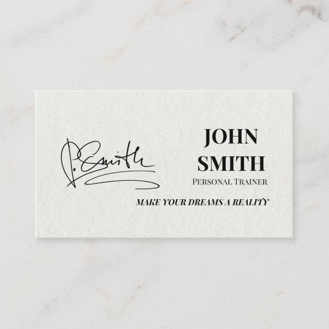 Minimalistiskt Affärskort för modern personutbilda Visitkort (Framsida)