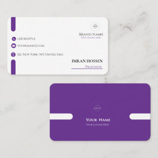 Minimalistiskt affärskort för qr-kod visitkort