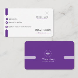 Minimalistiskt affärskort för qr-kod visitkort