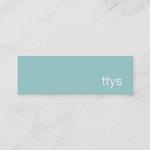 Minimalistiskt Affärskort för Ttys Networking Mini Visitkort