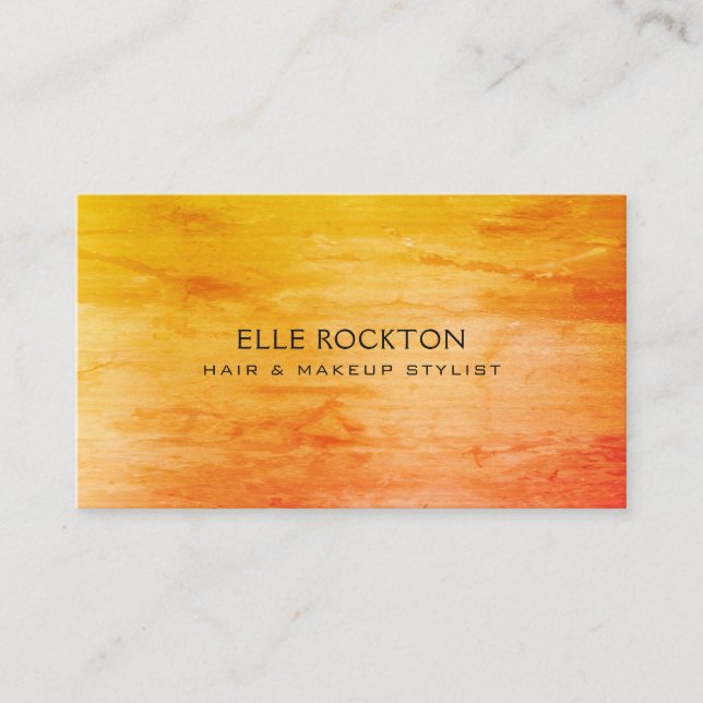 Minimalistiskt Affärskort med 1974 Orangar Visitkort (Framsida)