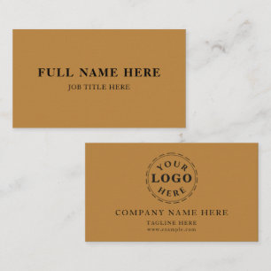 Minimalistiskt Affärskort med Namn, rubrik och Log Visitkort