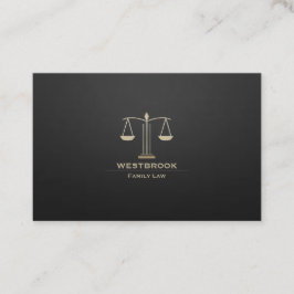 Minimalistiskt affärskort svart och guld visitkort