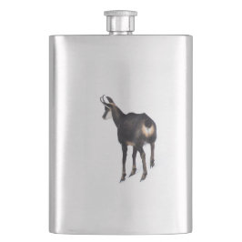 Minimalistiskt alpina Chamois-bergsget på snö Fickplunta