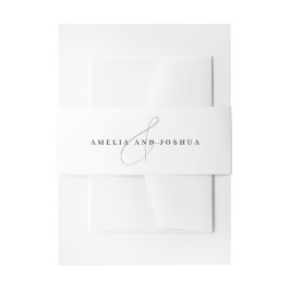 Minimalistiskt Ampersand NamesWedding Band För Inbjudningskort