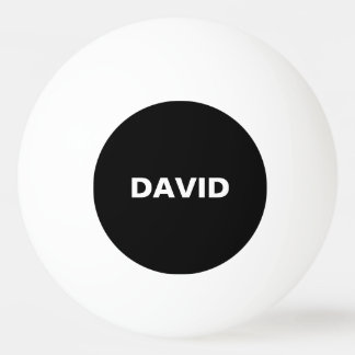 Minimalistiskt anpassat namn eller Logotyp Pingisboll