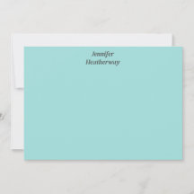 Minimalistiskt anpassat namn för akvblått