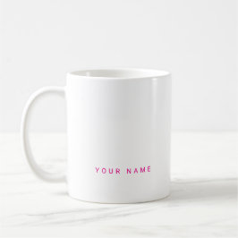 Minimalistiskt, anpassat namn, text och foto kaffemugg