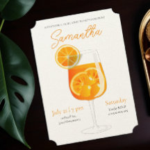 Minimalistiskt Aperol Spritz Bachelorette Party