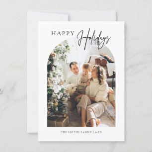 Minimalistiskt Arch God jul Hälsning-kort Tack Kort