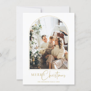 Minimalistiskt Arch God jul Hälsning-kort Tack Kort