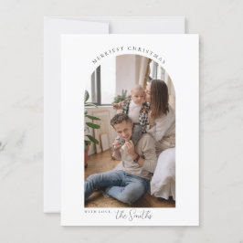 Minimalistiskt Arch God jul Hälsning-kort Tack Kort