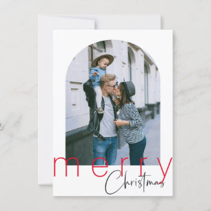 Minimalistiskt Arch God jul Hälsning-kort Tack Kort