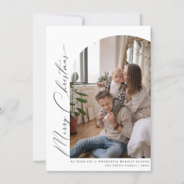 Minimalistiskt Arch God jul Hälsning-kort Tack Kort