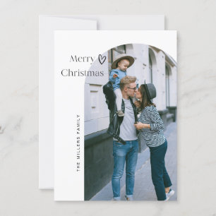 Minimalistiskt Arch God jul Hälsning-kort Tack Kort