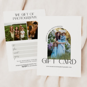 Minimalistiskt arch Photo Photography Gift-certifi