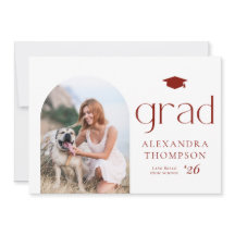 Minimalistiskt Arch Photo Red Photo Studenten